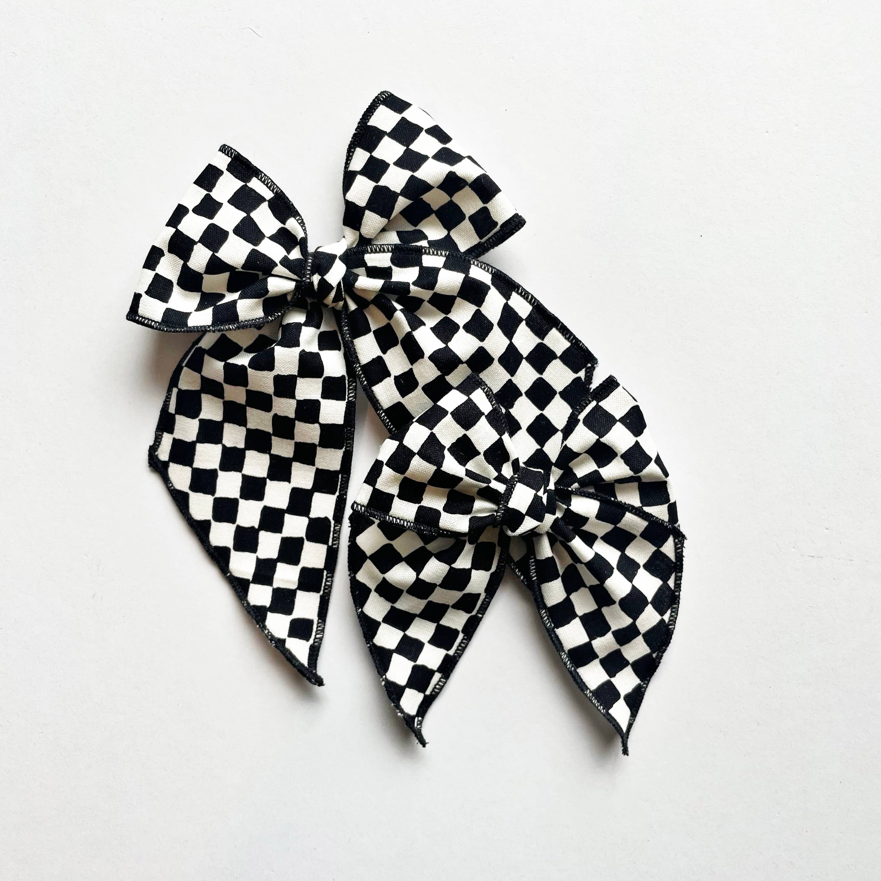 Charming Checkered Bow