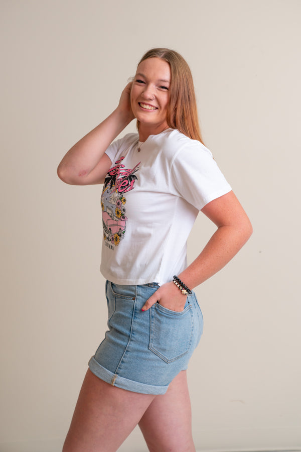 On the Line Denim Shorts