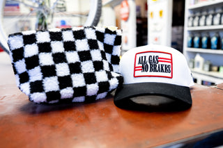 Take the Trip Checkered Travel Bag