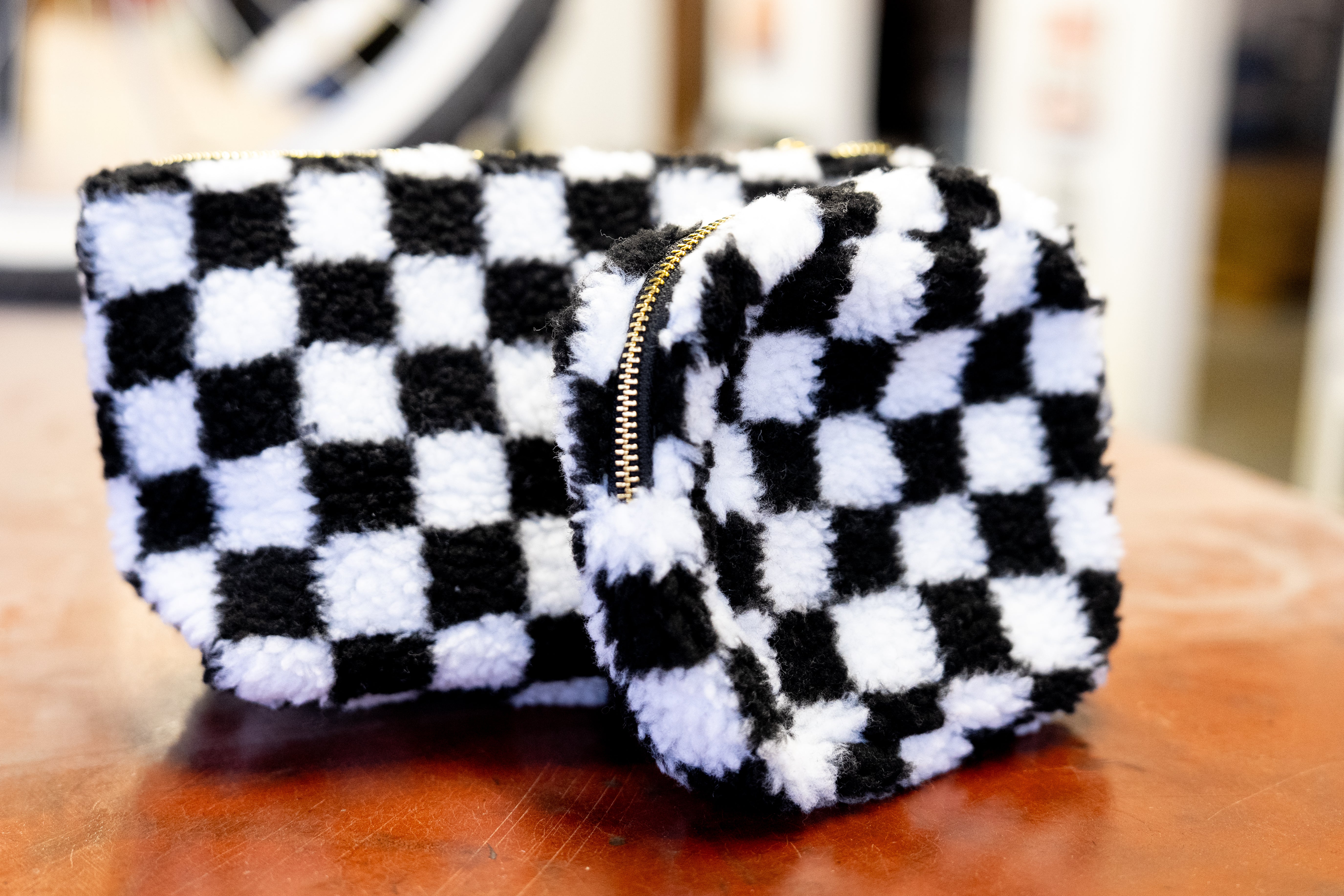 Take the Trip Checkered Travel Bag