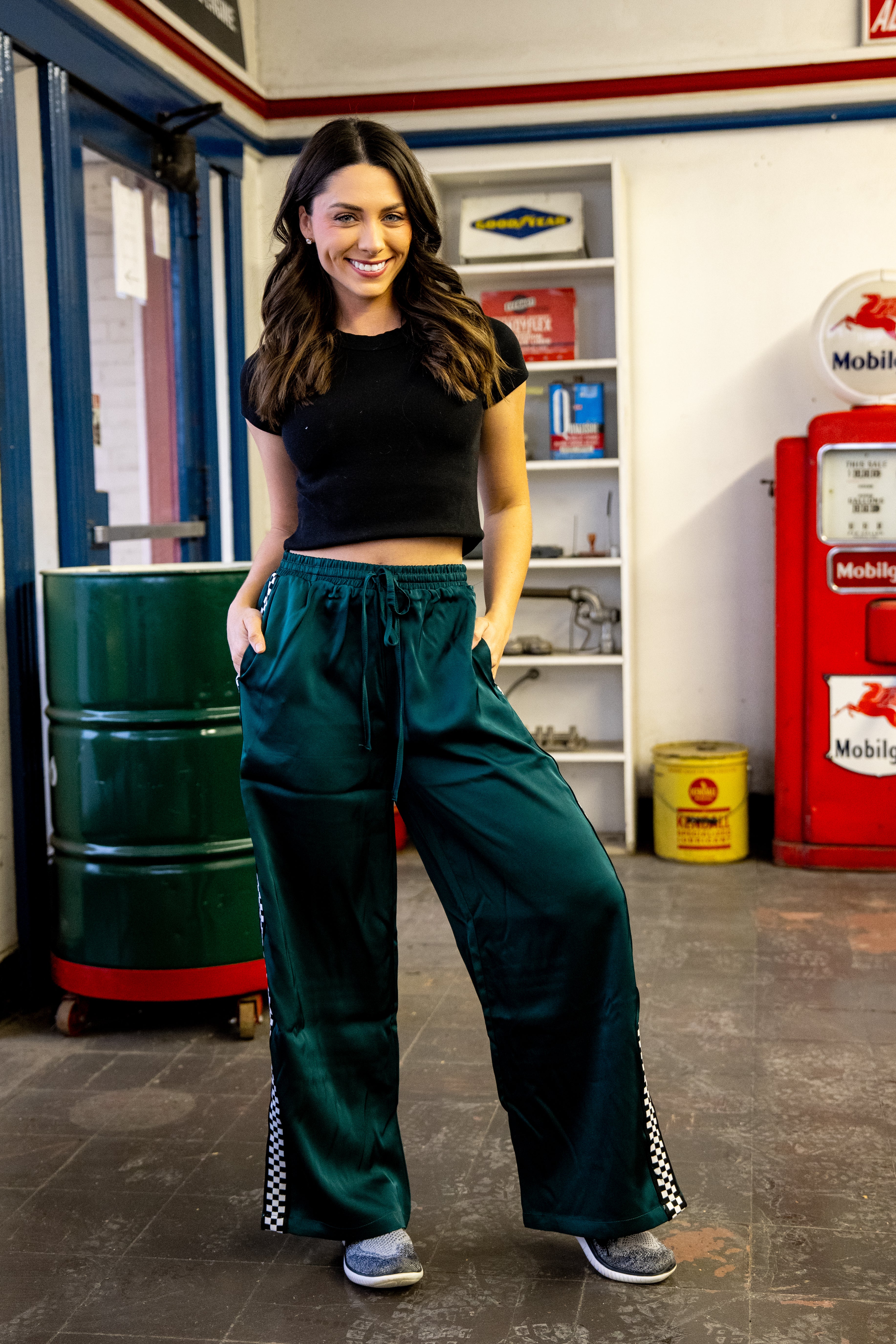Last Lap Satin Sweatpants