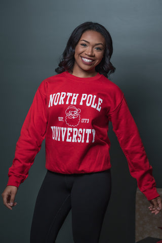 North Pole University Graphic Sweatshirt
